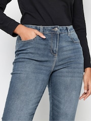 M&Co Blue Mid Wash Bootcut Jeans - Image 4 of 4