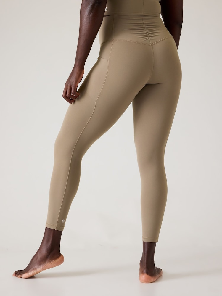 Athleta Beige Salutation Stash Cinch 7/8 Leggings - Image 2 of 5
