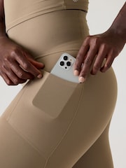 Athleta Beige Salutation Stash Cinch 7/8 Leggings - Image 4 of 5