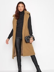 Long Tall Sally Brown Teddy Longline Gilet - Image 4 of 5