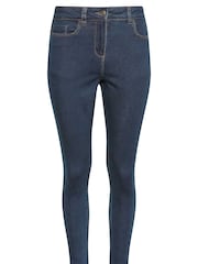 M&Co Blue Dark Mid Wash Skinny Jeans - Image 5 of 5
