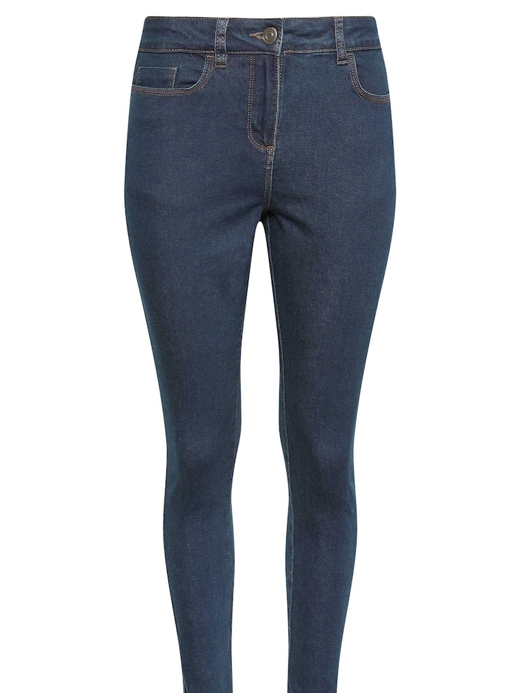 M&Co Blue Dark Mid Wash Skinny Jeans - Image 5 of 5