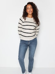 M&Co Blue Mid Wash Straight Leg Jeans - Image 2 of 5