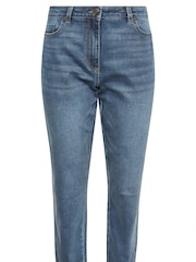 M&Co Blue Mid Wash Straight Leg Jeans - Image 5 of 5