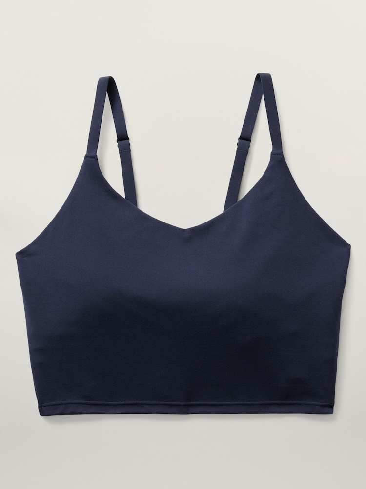 Athleta Blue Elation V Neck Longline Bra D-DD - Image 5 of 5