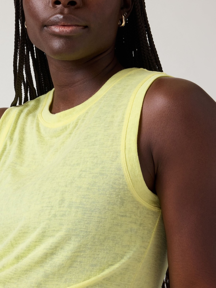 Athleta Yellow Breezy Tank Top - Image 5 of 5