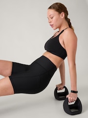Athleta Black Interval High Waisted 7" Pocket Short - Image 1 of 4