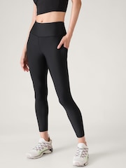 Athleta Black Interval 7/8 Pocket Leggings - Image 1 of 3