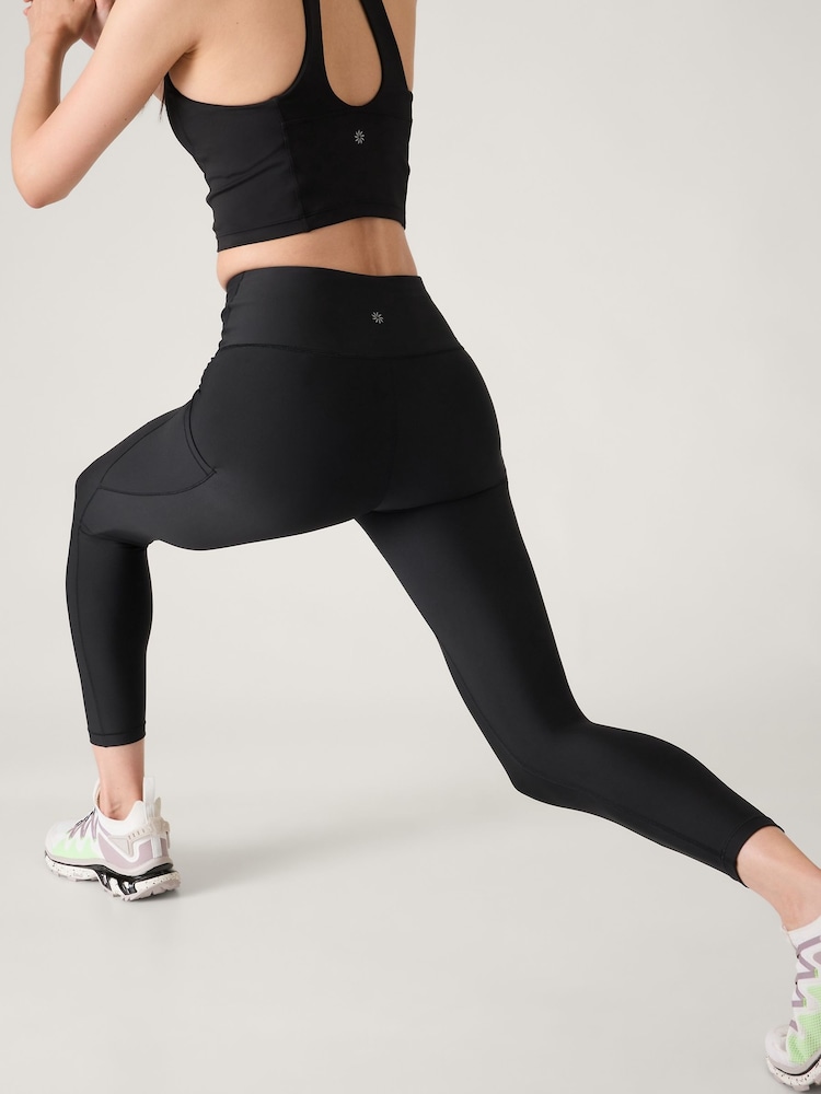 Athleta Black Interval 7/8 Pocket Leggings - Image 2 of 3