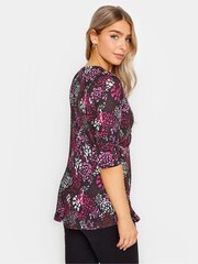 M&Co Pink Long Sleeve Twist Front Top - Image 3 of 4