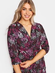 M&Co Pink Long Sleeve Twist Front Top - Image 4 of 4