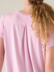Athleta Pink With Ease Rib T-Shirt - Image 4 of 4