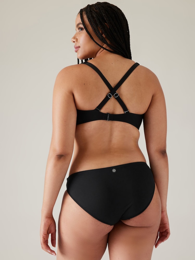 Athleta Black Square Neck Bra Cup Bikini Top - Image 2 of 5