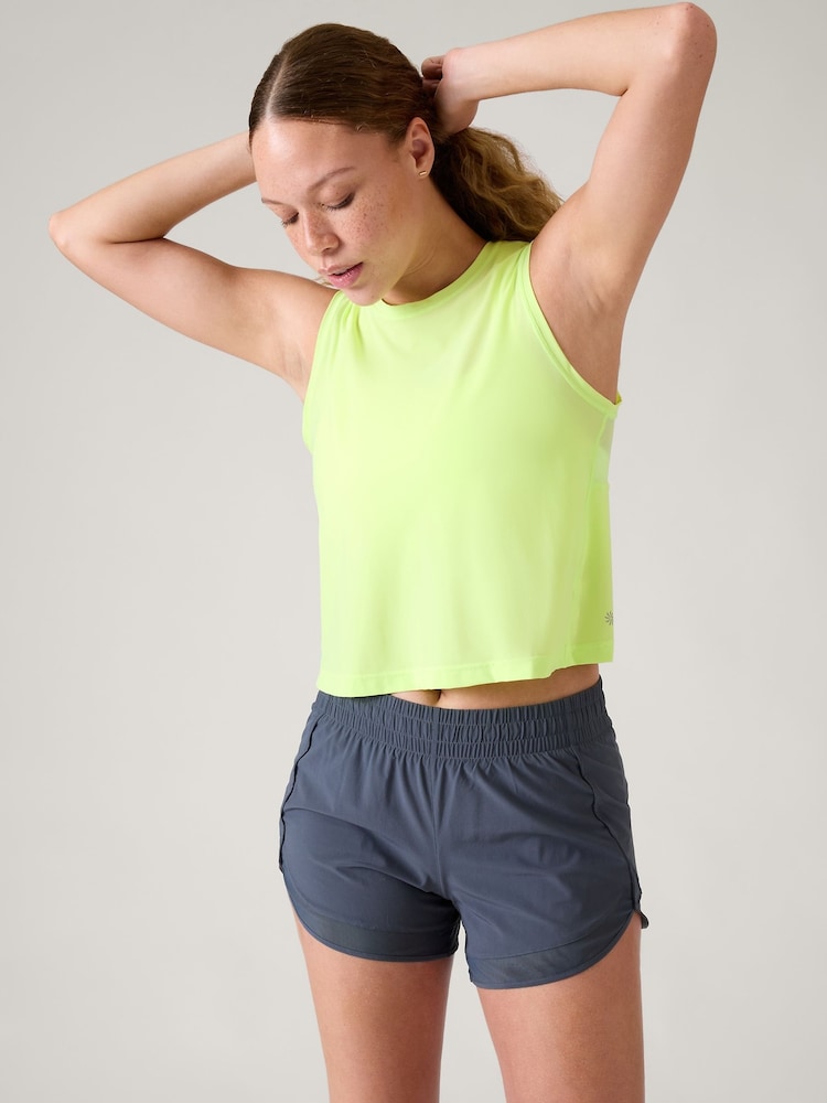 Athleta Green Ultimate Muscle Tank Top - Image 1 of 5 Athleta Green Ultimate Muscle Tank Top - Image 1 of 5