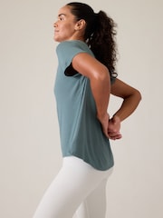 Athleta Green With Ease Rib T-Shirt - Image 2 of 5