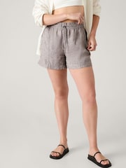 Athleta Beige Retreat Linen Shorts - Image 1 of 5