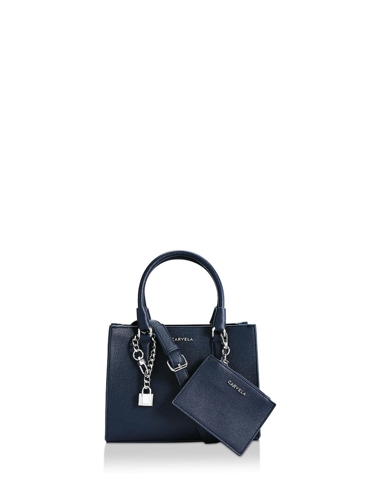 Carvela Blue Mini Latte Bag - Image 1 of 4