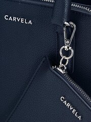 Carvela Blue Mini Latte Bag - Image 3 of 4