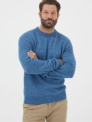 FatFace Blue Lewes Crew Jumper - Image 1 of 5