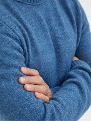 FatFace Blue Lewes Crew Jumper - Image 4 of 5