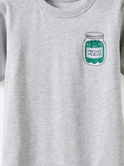 Cotton On Grey Jonny Short Sleeve Back Graphic Print T-Shirt - Image 5 of 5