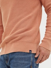 FatFace Orange Washed Crew Jumper - Image 4 of 5