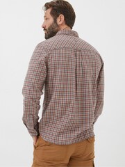 FatFace Burdon Orange Gingham Shirt - Image 2 of 5