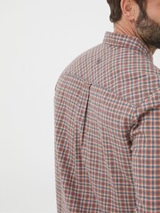 FatFace Burdon Orange Gingham Shirt - Image 4 of 5