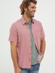 FatFace Pink Linear Print Shirt - Image 1 of 3