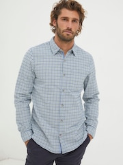 FatFace Benton Blue Gingham Shirt - Image 1 of 5