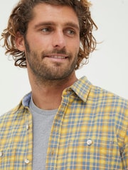 FatFace Yellow Gingham Shirt - Image 3 of 5