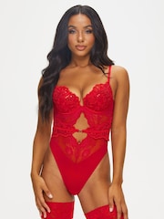 Ann Summers Red Embroidered Icon Padded Body - Image 1 of 5