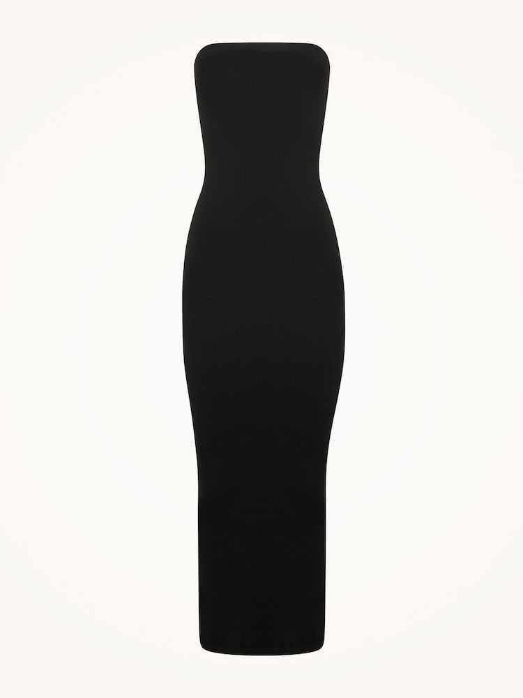 Wolford Black Fatal Bandeu Stretch Midi Dress - Image 5 of 5