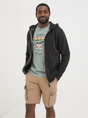 FatFace Brooke Black Zip Through Hoodie - Image 1 of 5