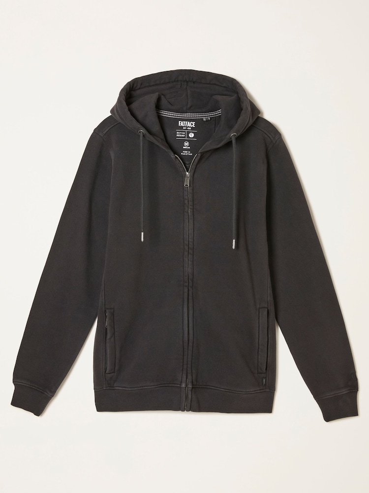 FatFace Brooke Black Zip Through Hoodie - Image 7 of 7
