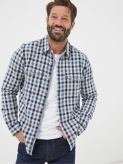 FatFace Blue Buxley Check Shirt - Image 2 of 6