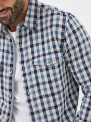 FatFace Blue Buxley Check Shirt - Image 5 of 6