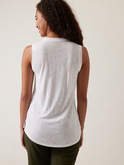 Athleta White Breezy Tank - Image 2 of 7