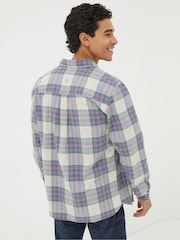 FatFace Frensham Purple Check Shirt - Image 2 of 5
