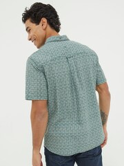 FatFace Geo Green Print Shirt - Image 3 of 6