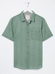 FatFace Geo Green Print Shirt - Image 6 of 6