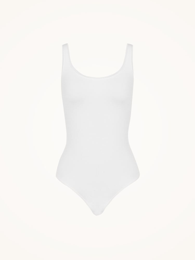 Wolford White Jamaika Vest String Bodysuit - Image 4 of 4