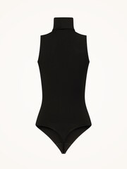 Wolford Black Viscose Sleevless Rollneck String Bodysuit - Image 4 of 4