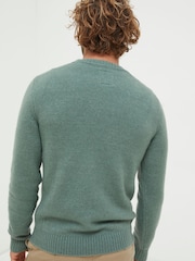 FatFace Green Crew Jumper - Image 2 of 4