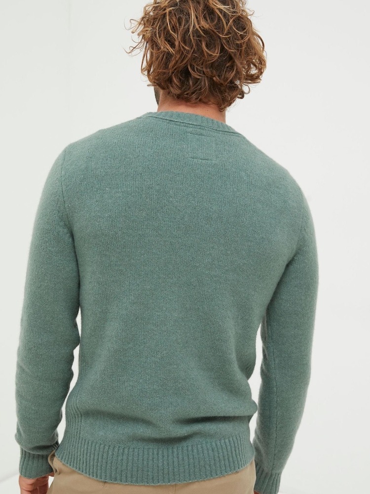 FatFace Green Crew Jumper - Image 2 of 4