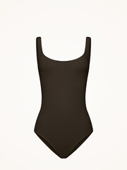 Wolford Brown Jamaika Vest String Bodysuit - Image 4 of 4