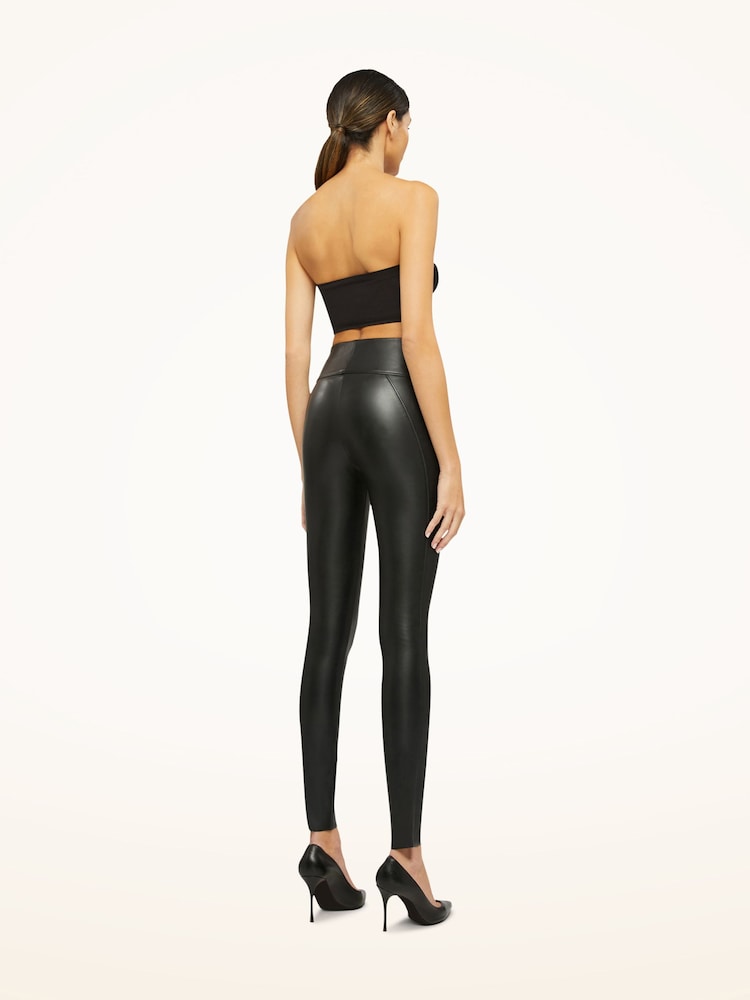 Wolford Black Forming Edie Vegan Leather Leggings - Image 2 of 3