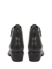 Pavers Van Dal Black Leather Heeled Chelsea Boots - Image 3 of 5