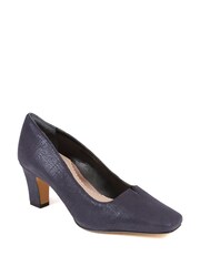 Pavers Van Dal Blue Pointed Toe Leather Court Shoes - Image 2 of 5