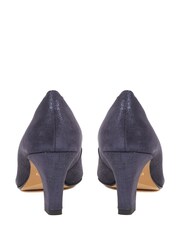 Pavers Van Dal Blue Pointed Toe Leather Court Shoes - Image 3 of 5